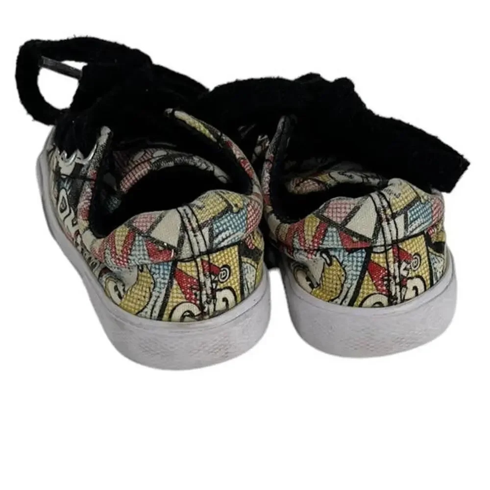 DISNEY PARKS Mickey Mouse Donald Duck Comic Tennis Shoes Toddler Size 5/6